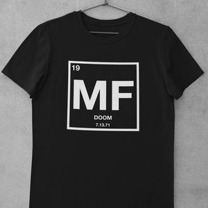 MF DOOM Periodic Table Shirt, MM Food, 90's hip hop, underground